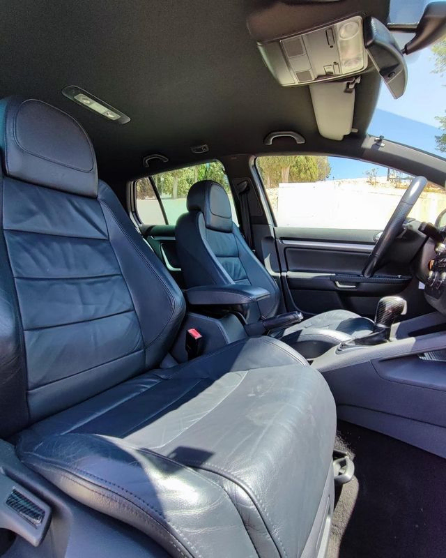 Volkswagen Golf Mk5 R32 4Motion negro interior asiento del copiloto